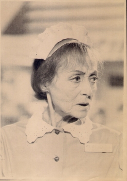 Luise Rainer as she appeared in one of her dual roles in The Love Boat (1984) Date: 1984 Photographer unknown